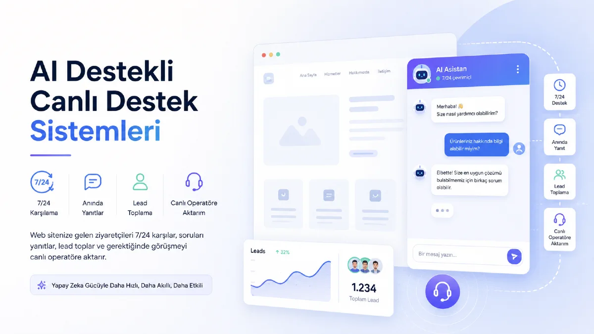 AI Destekli Canlı Destek Sistemi Nedir?